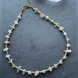 Gold Tone Morganite Choker